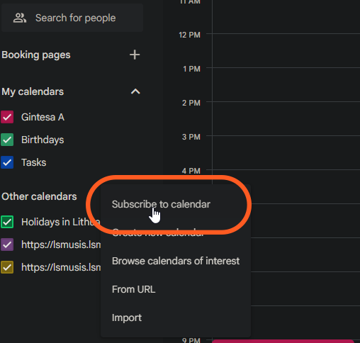Spaudžiame "subscribe"